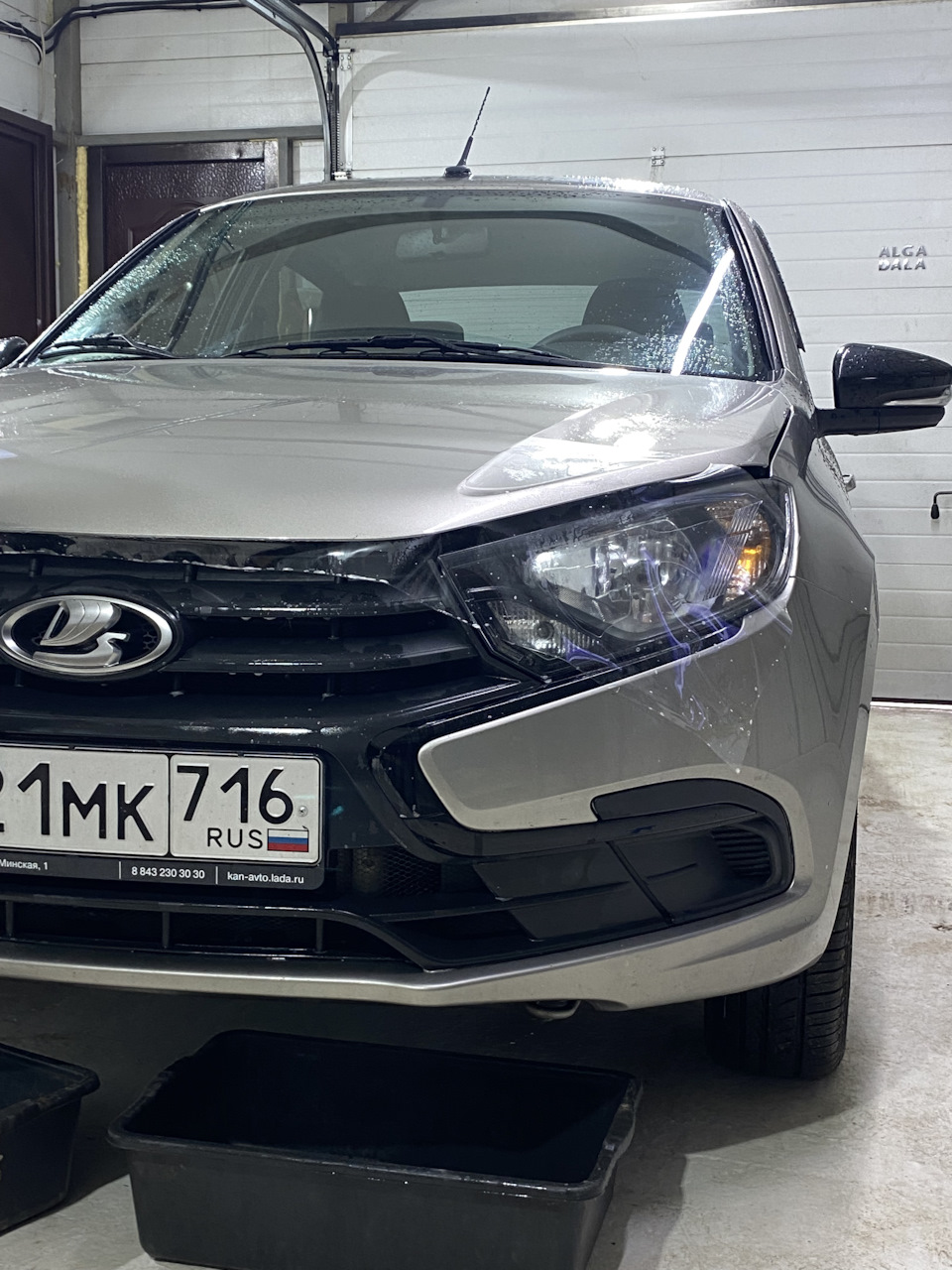 Бронепленка — Lada Гранта (2G) FL, 1,6 л, 2022 года | просто так | DRIVE2
