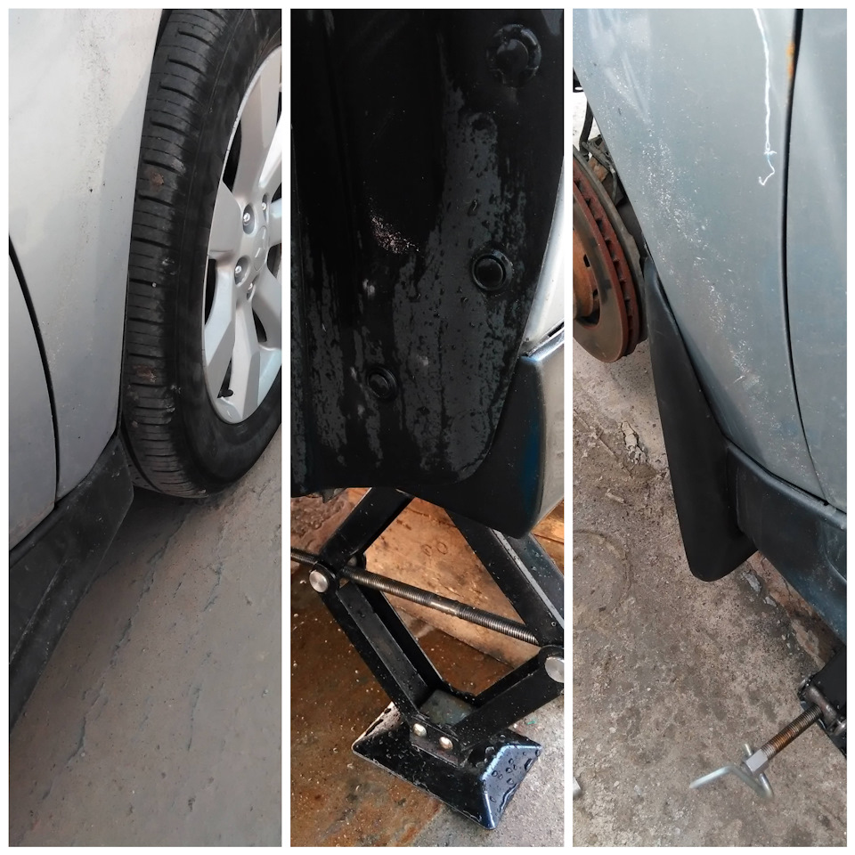 Передние брызговики — Mitsubishi Outlander XL, 3 л, 2011 года ...