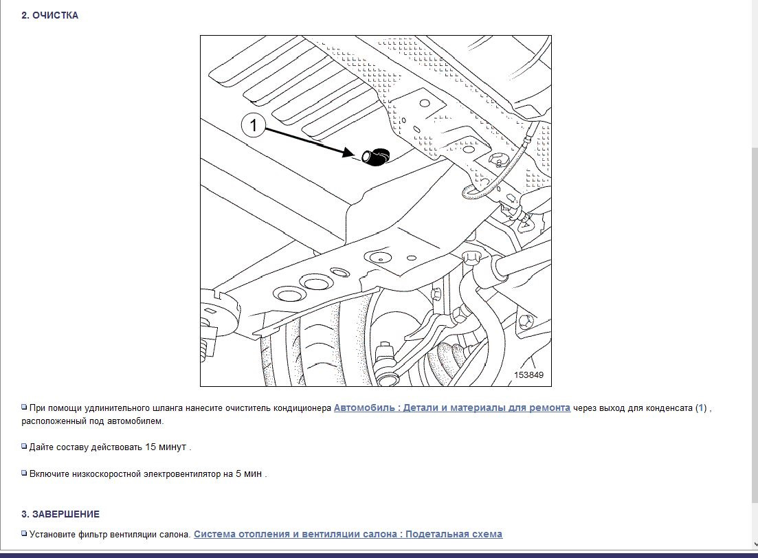 Схема кондиционера логан 1.6. Рено Сандеро 2 очистка кондиционера.