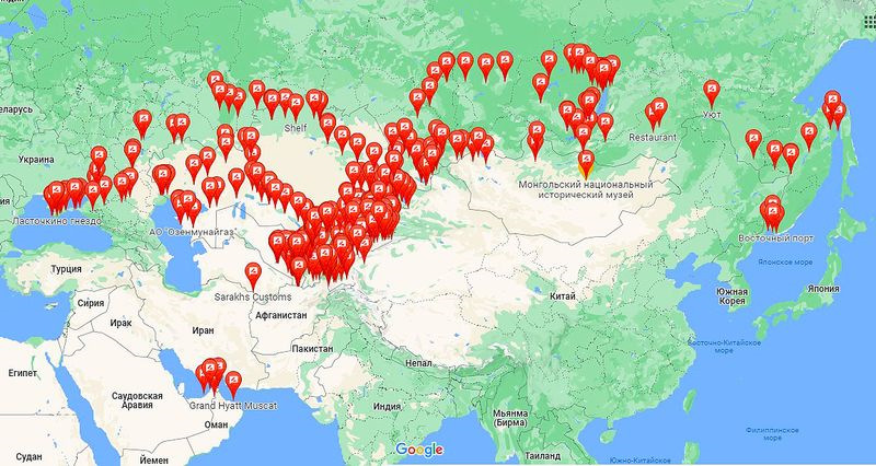 Российская карта 2022 год