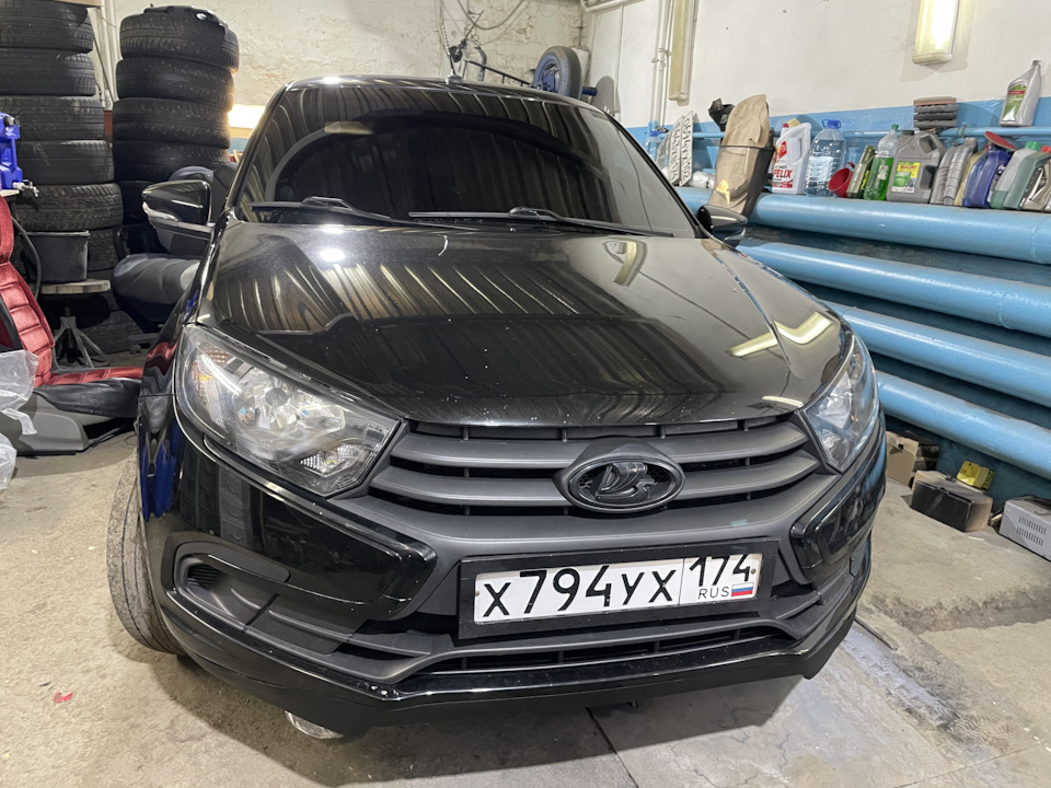 Губа круз — Lada Гранта (2G) FL, 1,6 л, 2020 года | аксессуары | DRIVE2