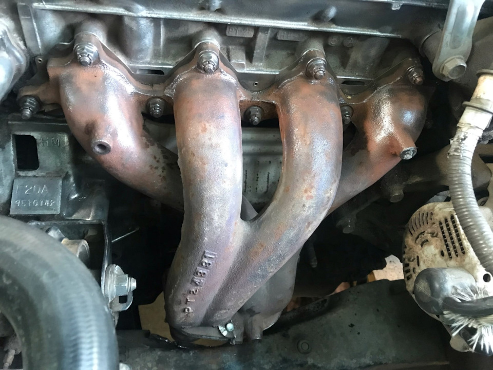 Замена коллектора на 4-2-1 — Rover 600, 2 л, 1995 года | своими руками ...