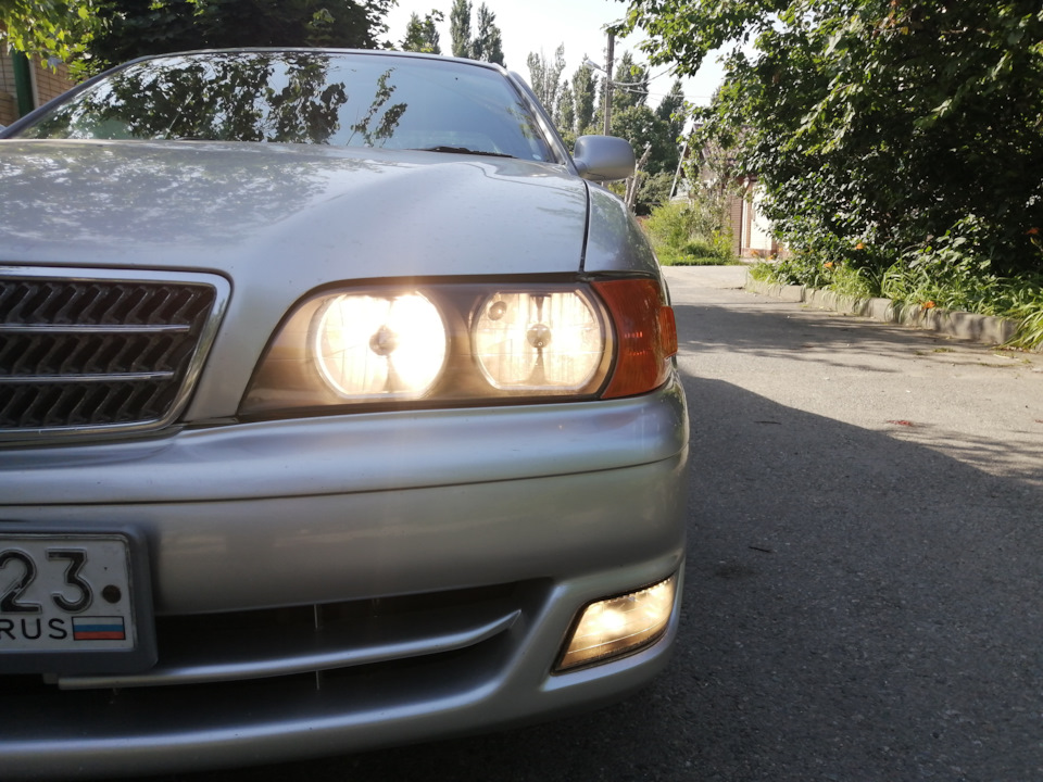 Полировка Фар покрытие лаком, Chaser — Toyota Chaser (100), 2,5 л, 1998 ...