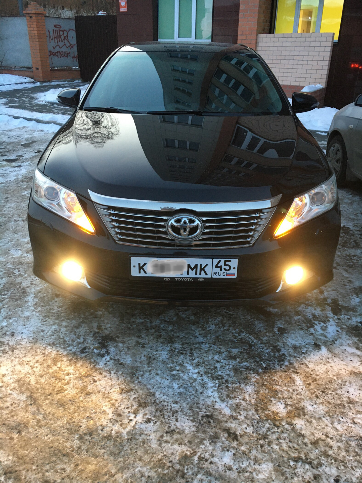 Янтарь в габариты — Toyota Camry (XV50), 2,5 л, 2013 года | электроника ...
