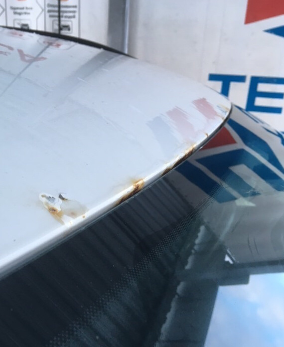 Ржавчина над лобовым — Volkswagen Tiguan (1G), 2 л, 2013 года ...