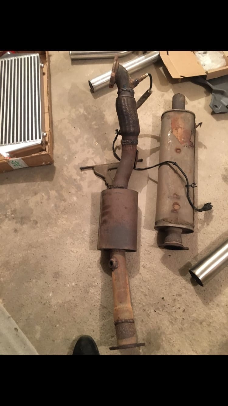 Делаем правильный выхлоп на 76мм! Ч.1 — Volvo S60 R, 2,5 л, 2004 года ...