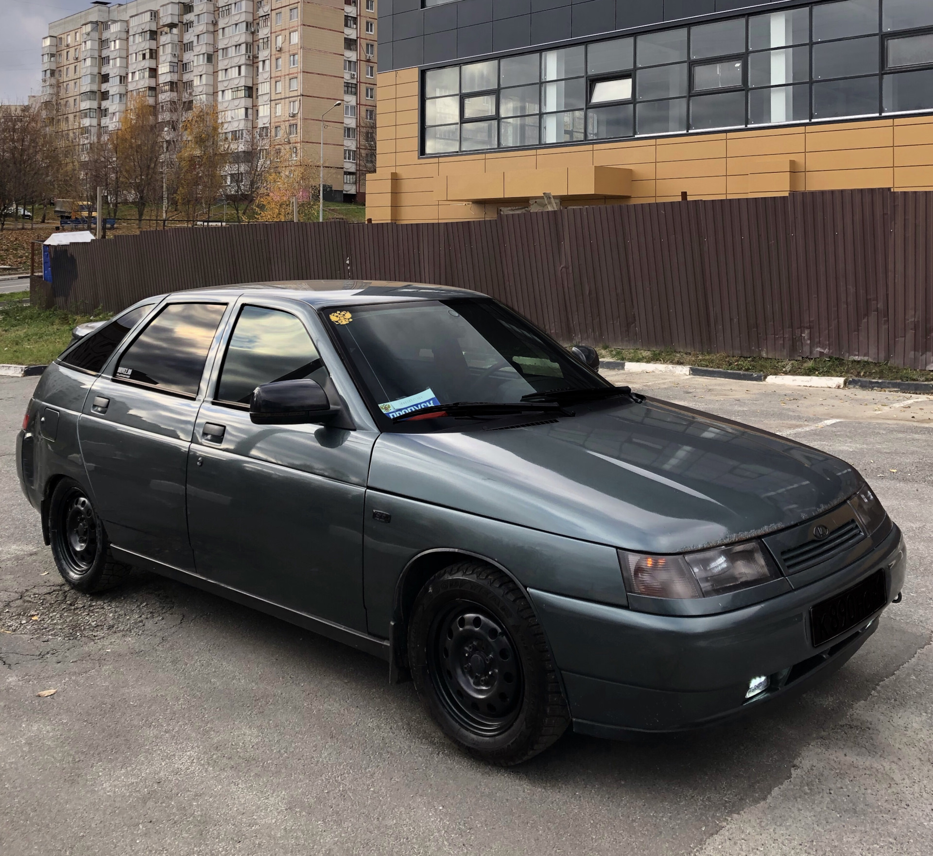 Чёрные штампы на зиму 2112. Покраска — Lada 21124, 1,6 л, 2006 года ...