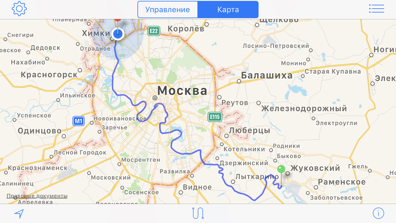 Карта жуковского московской области спутник