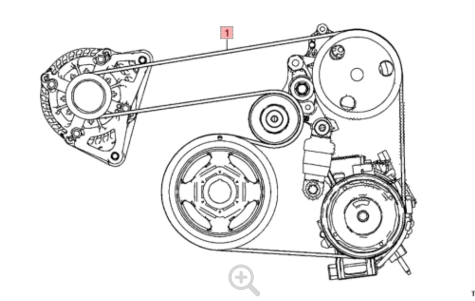 Схема ремня генератора хонда аккорд 7