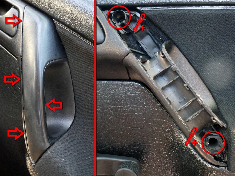 Как снять ручку гольф 3 Почистил замок пассажирской двери - Volkswagen Golf Variant (Mk3), 1,8 л, 1995 г
