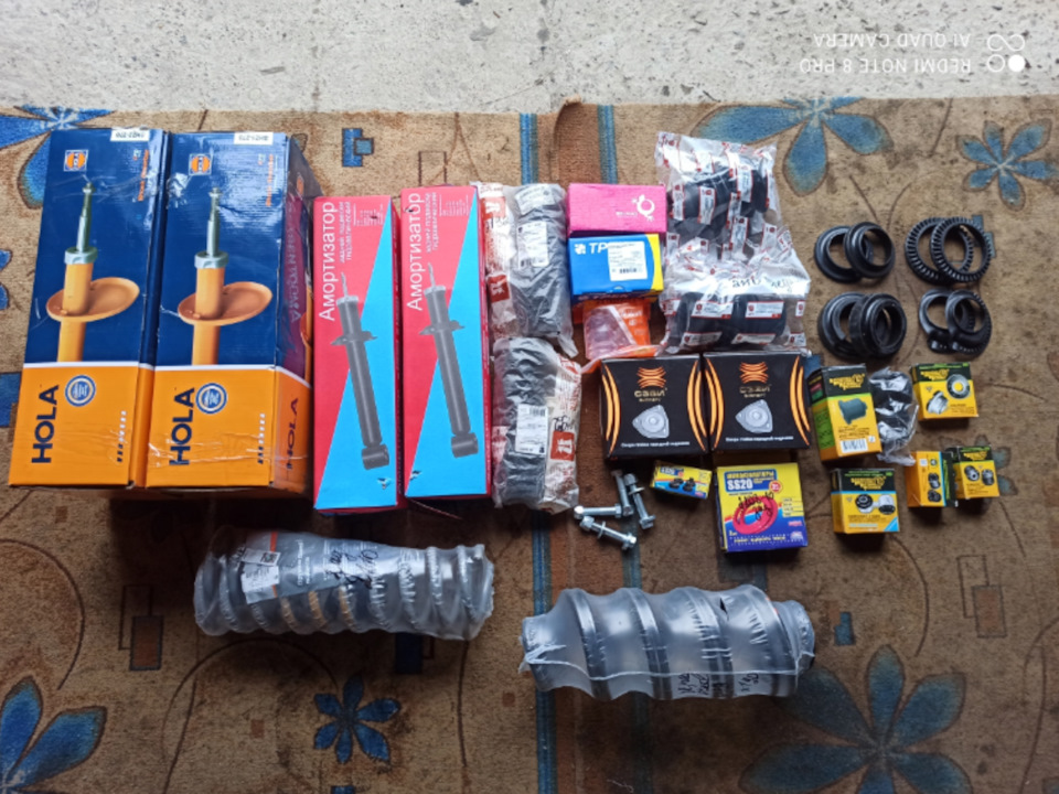 #задние стойки, пружины, сайлентблоки — Lada Гранта Лифтбек (1G), 1,6 л ...