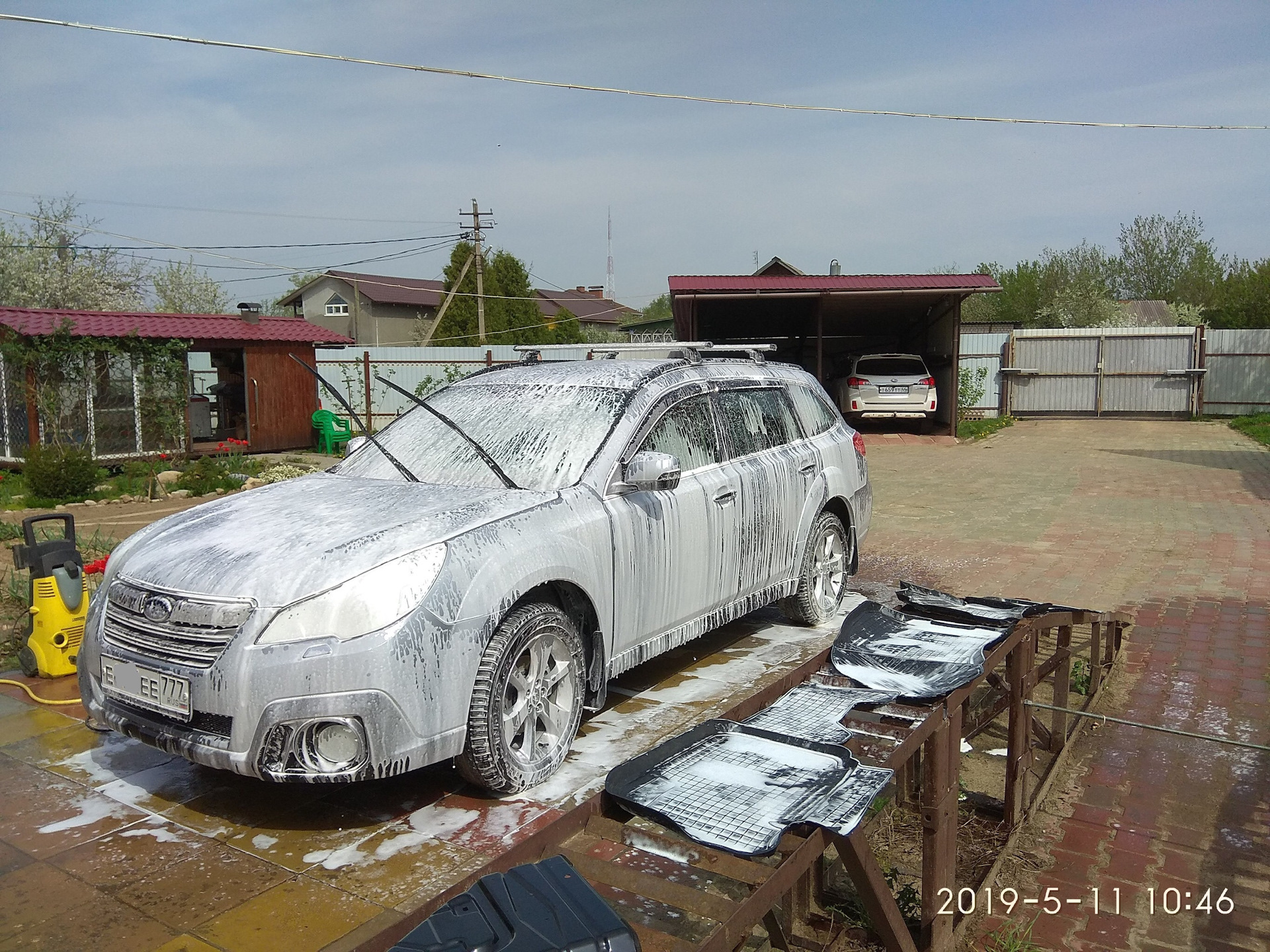 Помыл машину) — Subaru Outback (BR), 2,5 л, 2012 года | мойка | DRIVE2