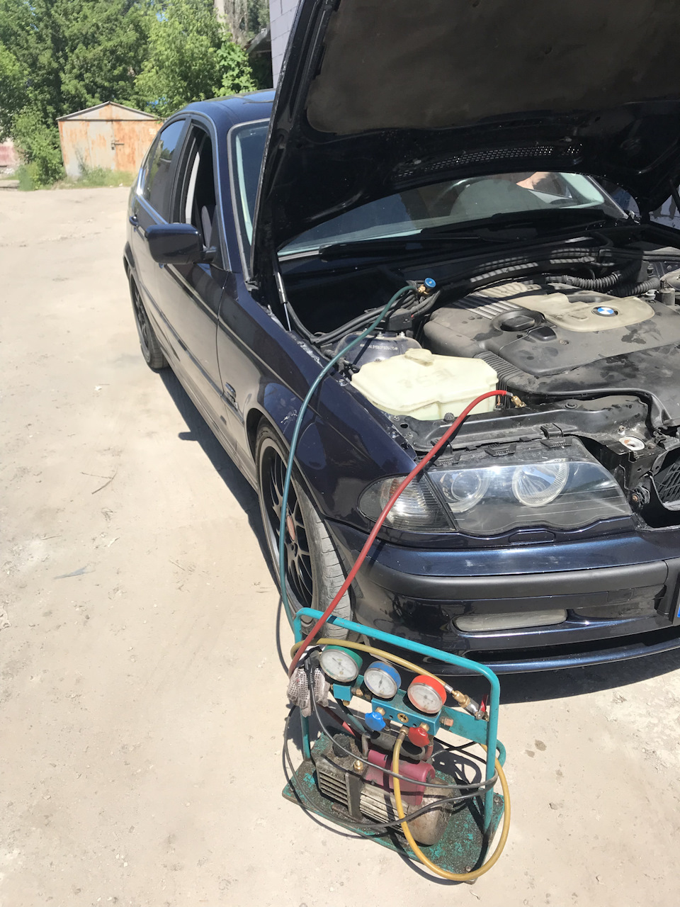 Заправка кондиционера — BMW 3 series (E46), 3 л, 2000 года | заправка |  DRIVE2