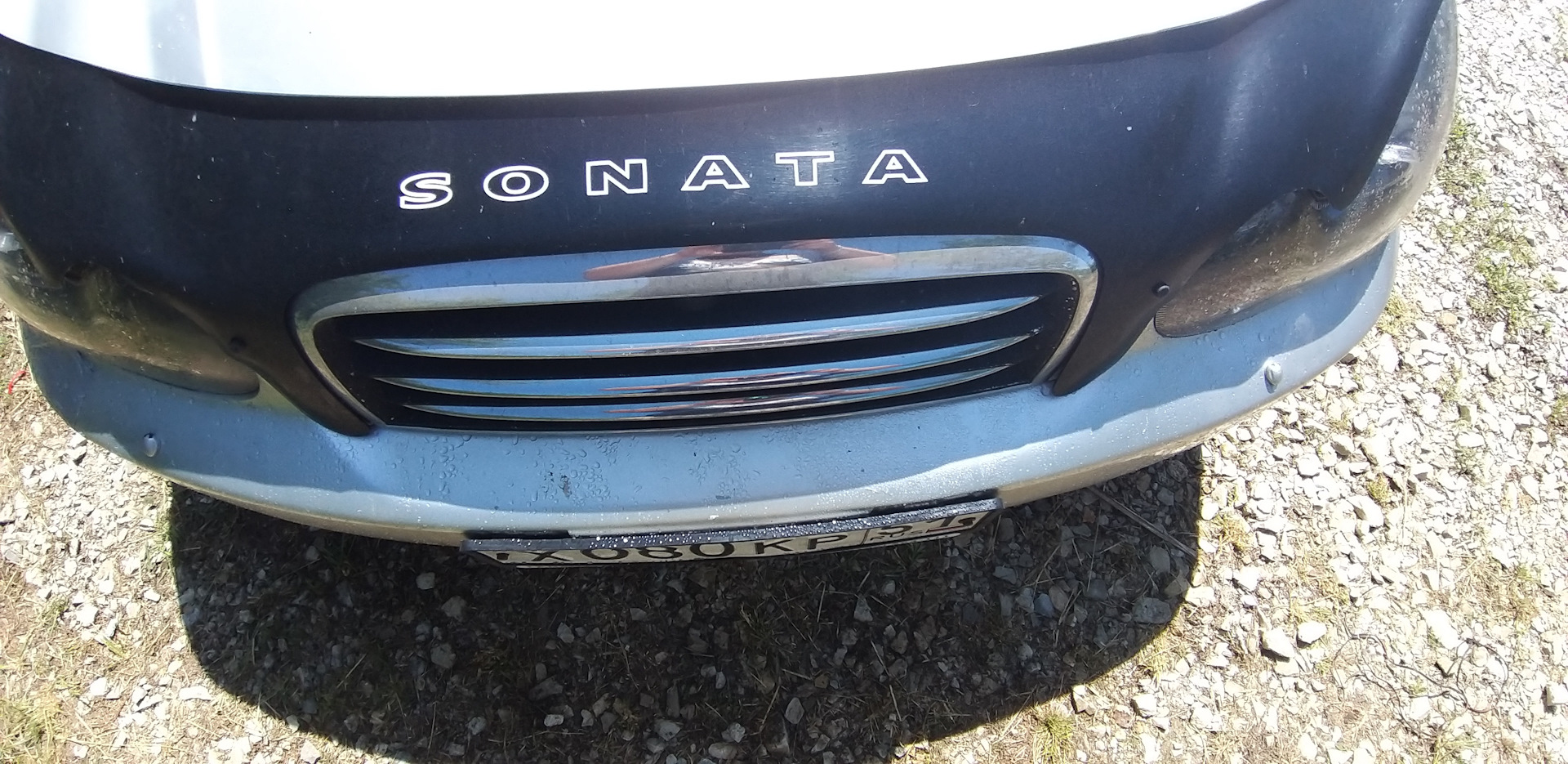 Омывайка фар ( бюджетный вариант) — Hyundai Sonata IV (EF), 2 л, 2005 ...