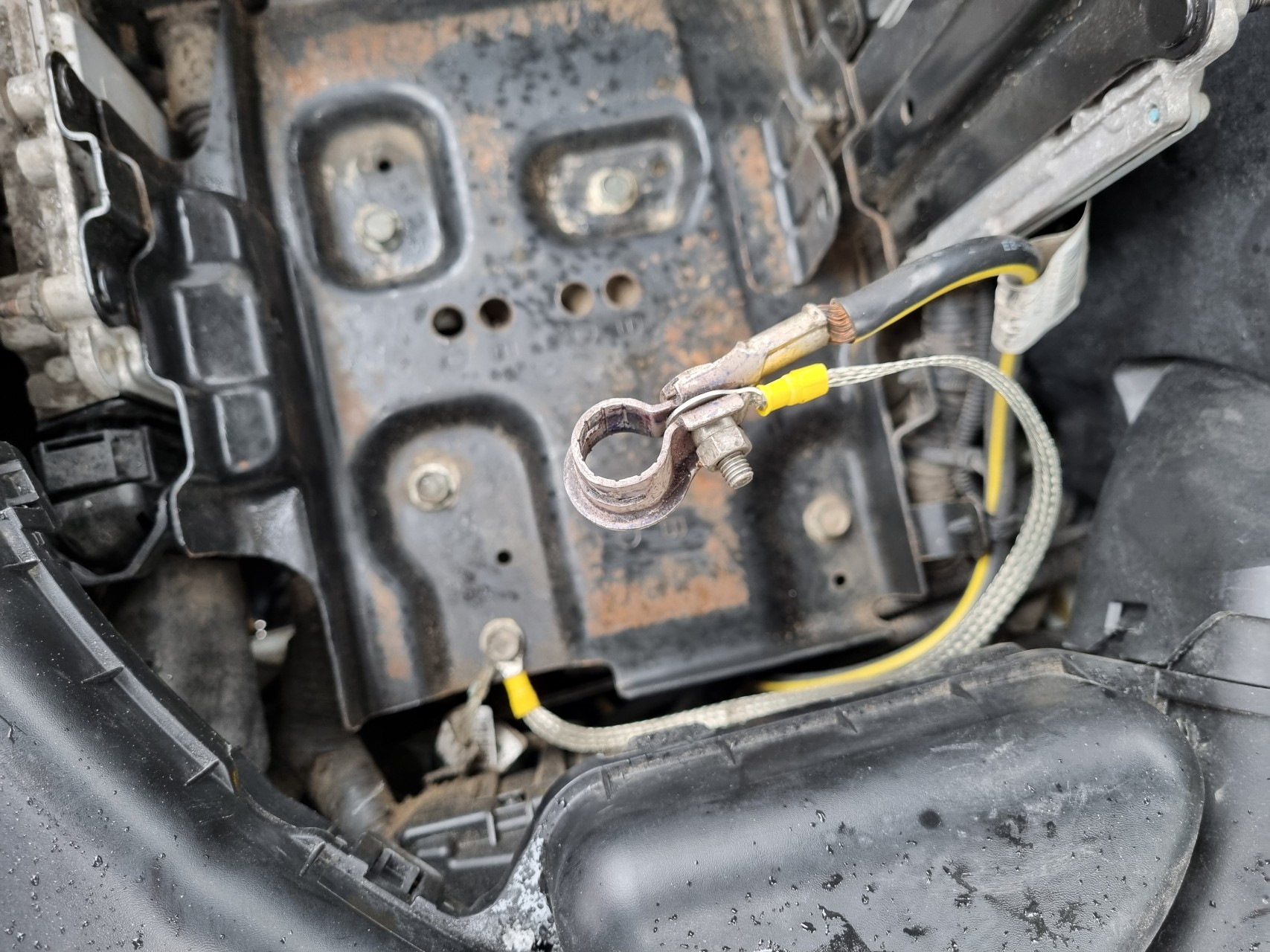 Дополнительный кабель массы на кузов — Nissan X-Trail II (t31), 2,5 л ...