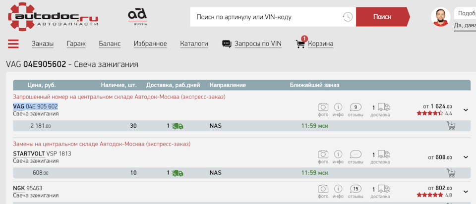 95463 Свеча зажигания NGK | Запчасти на DRIVE2