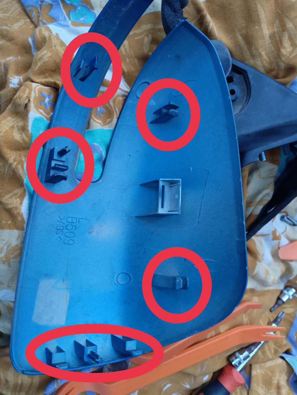 Разборка бокового зеркала с пассажирской стороны — Nissan Dayz (1G), 0 ...