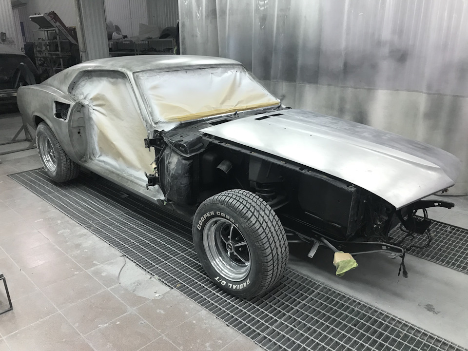 Реставрация Ford Mustang Fastback 1969 — финишная грунтовка — SCL ...