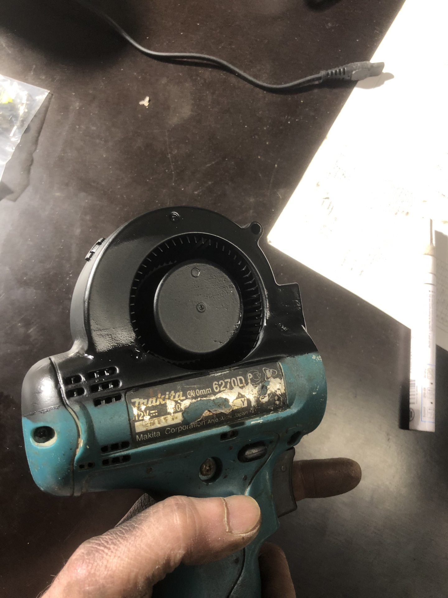 Готовая самодельная воздуходувка на УШМ