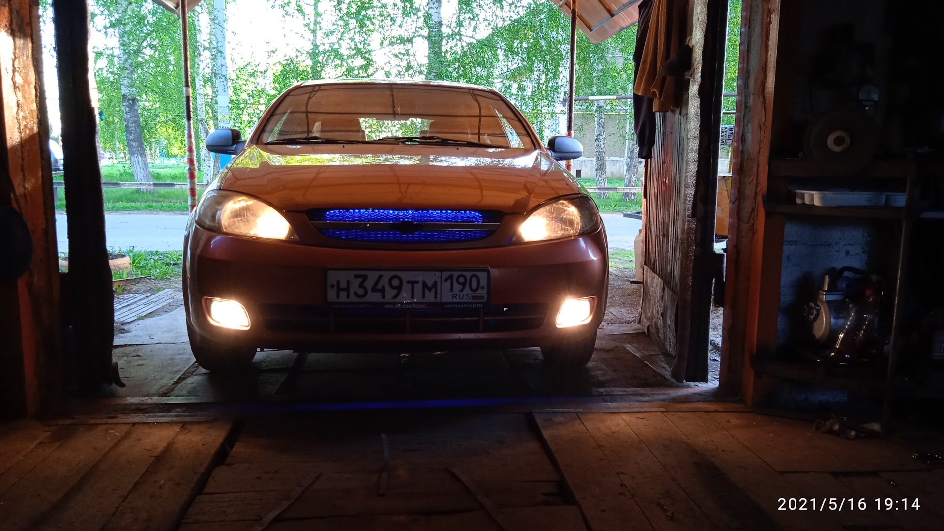 Противотуманки, как дневные ходовые. — Chevrolet Lacetti 5D, 1,4 л ...