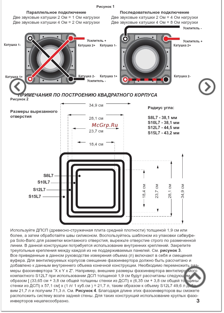 Короб для kicker l5