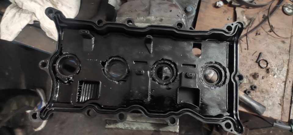 Выхлоп + Сальники свечных колодцев. — Nissan X-Trail II (t31), 2,5 л ...