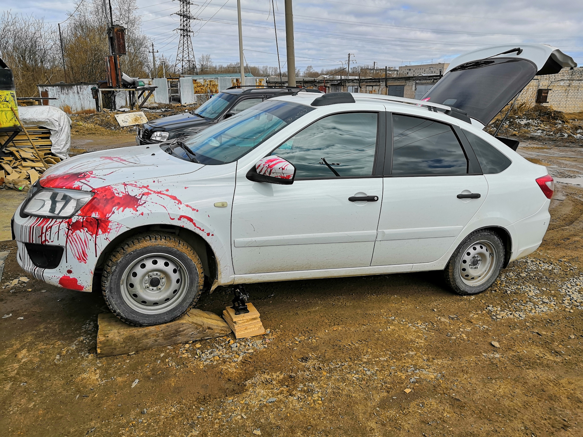 Ромашка ромашка, белый лепесток… — Lada Гранта лифтбек, 1,6 л, 2016 года |  своими руками | DRIVE2