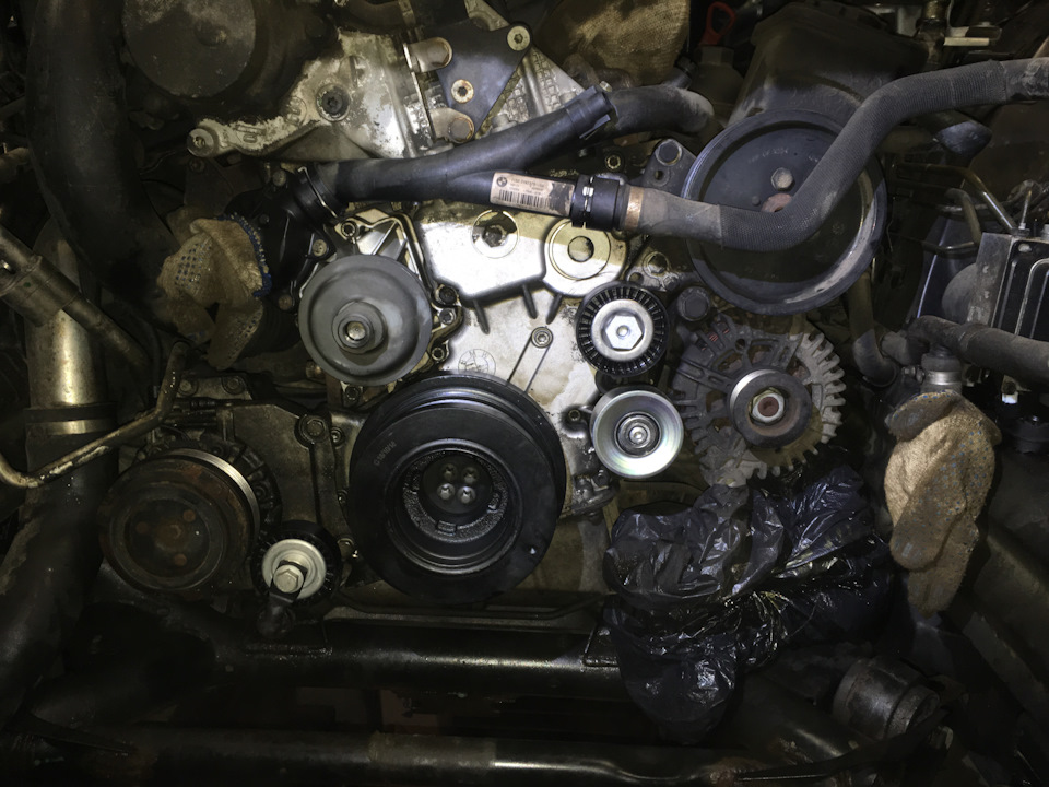 Мойка радиаторов, помпа, термостат и массовый провод блока свечей ...