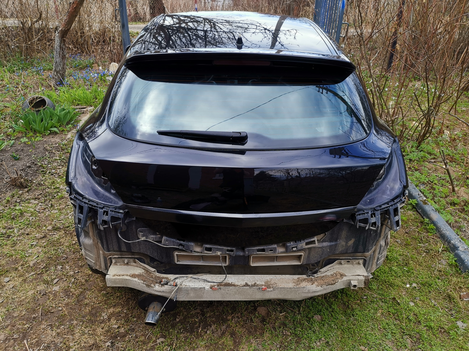 Убрал значок opel + бампер в малярку — Opel Astra H GTC, 1,8 л., 2007 ...