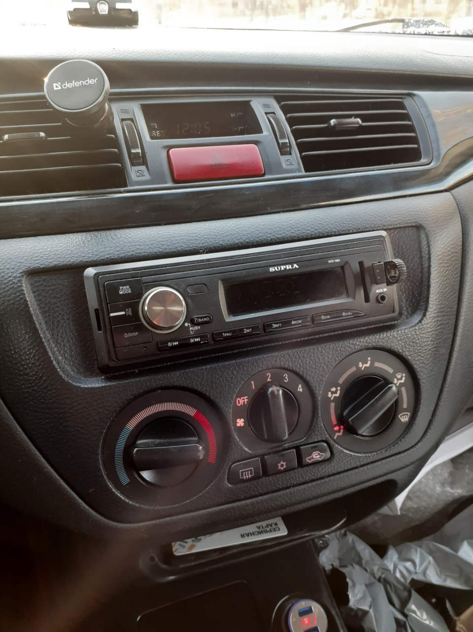 Смена магнитолы на 2din — Mitsubishi Lancer IX, 1,6 л, 2005 года ...