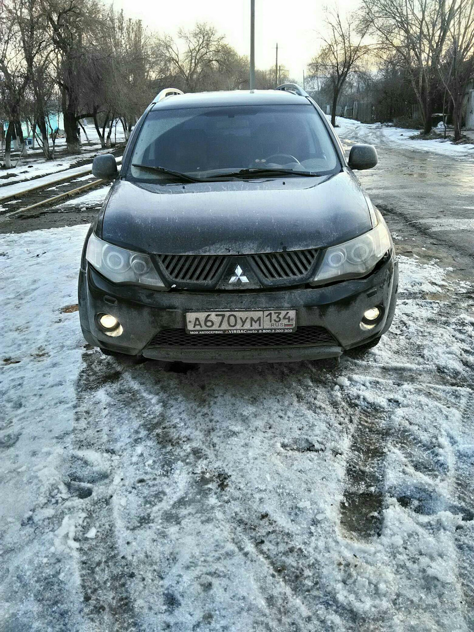 Вытяжка предка ручной лебедкой — Mitsubishi Outlander XL, 3 л, 2007 года |  своими руками | DRIVE2