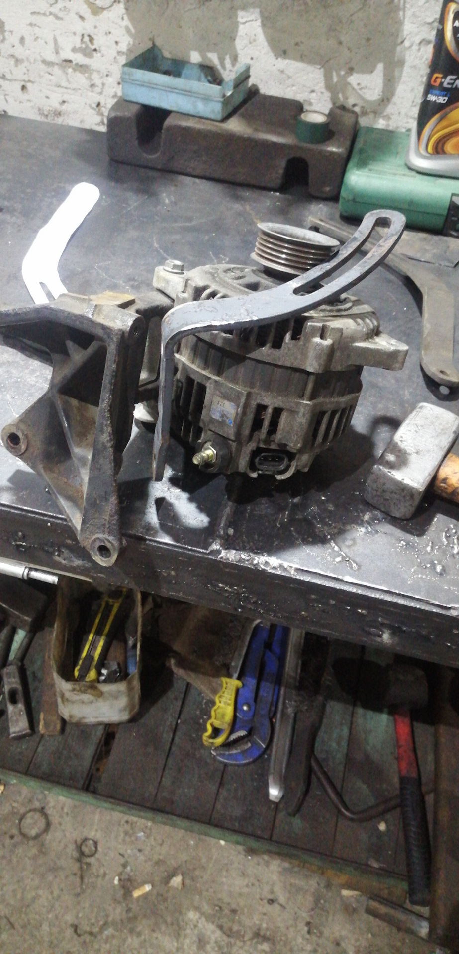 Перенос генератора на место кондиционера — Subaru Legacy (BE/BH/BT), 2 ...