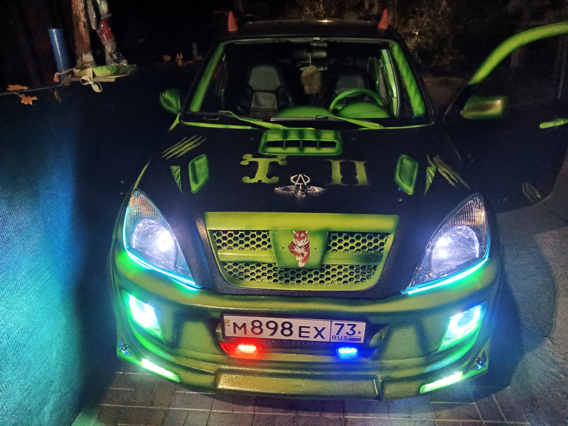 Капот ЧЕРИ ТИГГО Т11 ТЮНИНГ — Chery Tiggo 1, 1,8 л, 2008 года | тюнинг ...