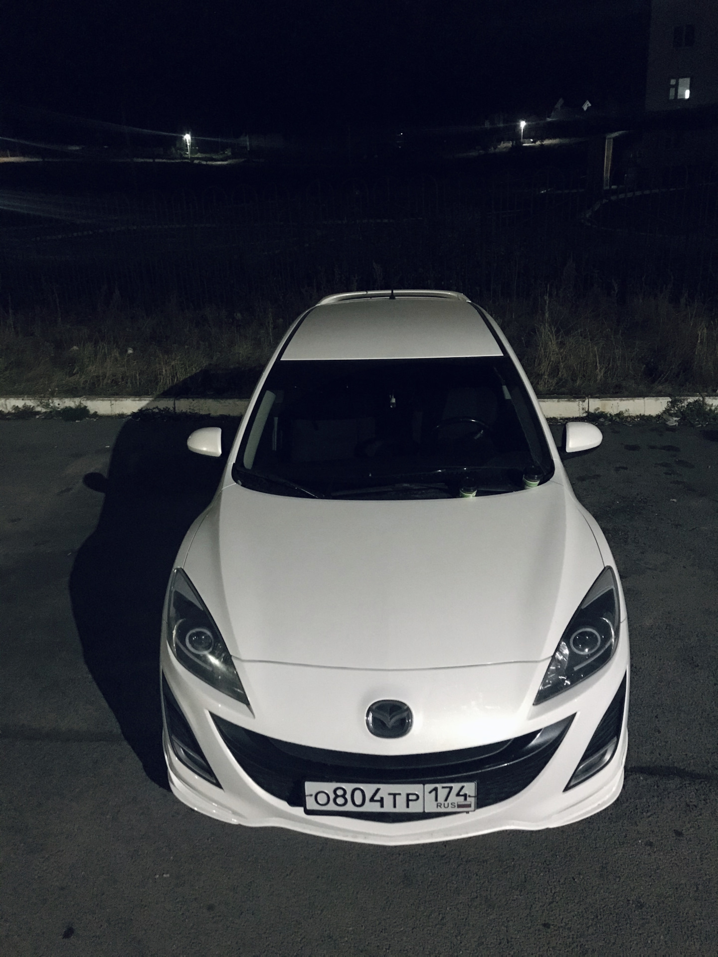 Передний бампер спорт + OEM губа мазда 3 BL — Mazda 3 (2G) BL, 1,6 л ...