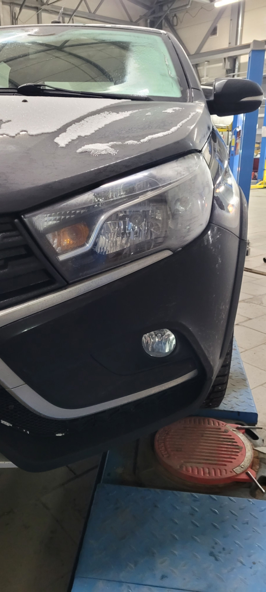 Замена штатных ПТФ Valeo на ПТФ Освар - Lada Vesta SW, 1,6 л, 2018 года тюнинг D