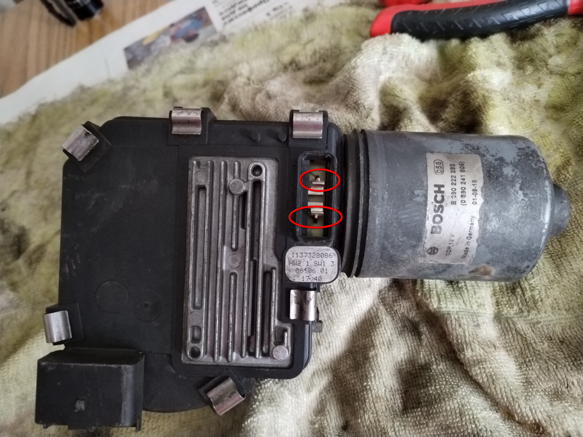 Пропайка платы переднего стеклоочистителя Vel Satis. — Renault Vel ...