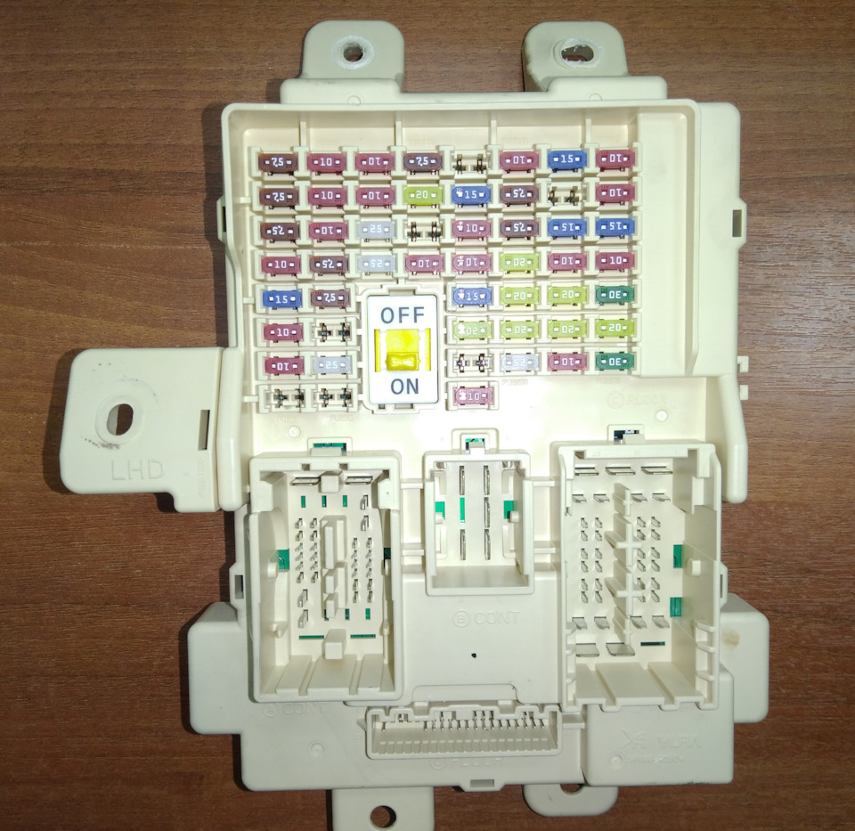 Расшифровка блока предохранителей в салоне Киа спортейдж 3