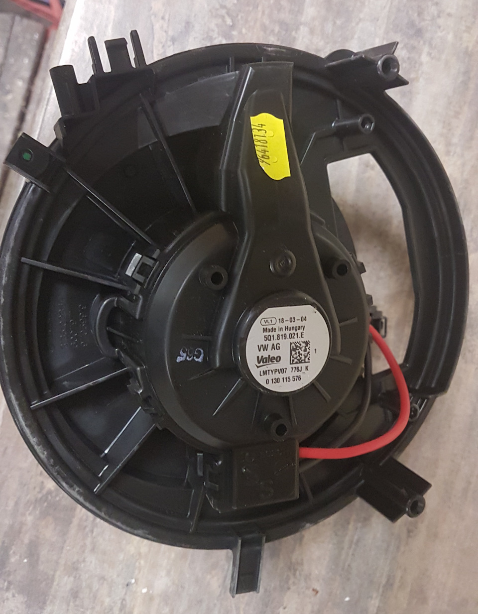 моторчик печки — Skoda Octavia A7 Mk3, 1,2 л, 2014 года | поломка