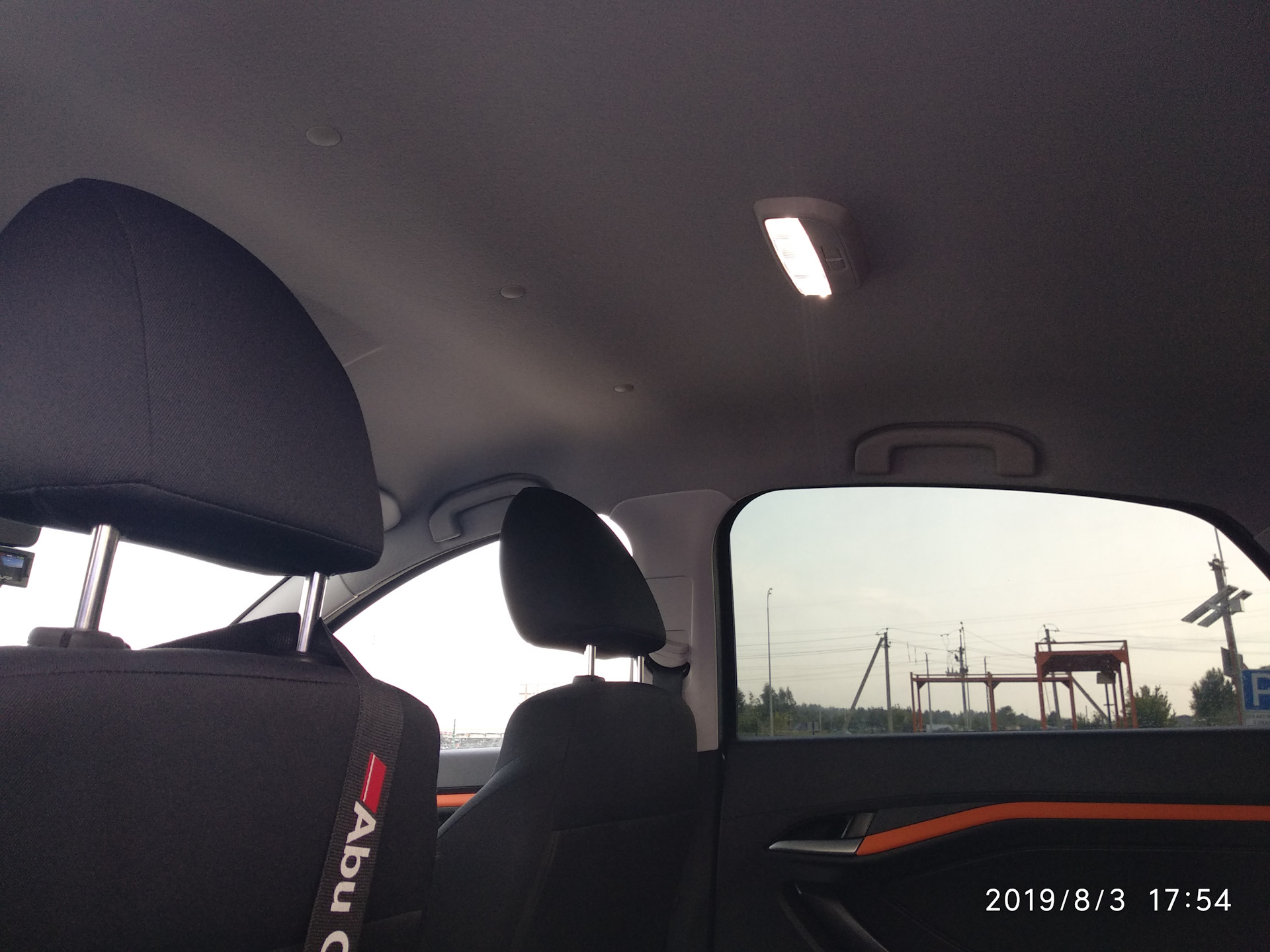 #47. Плафон заднего ряда сидений. — Lada Vesta (1G), 1,6 л, 2016 года ...
