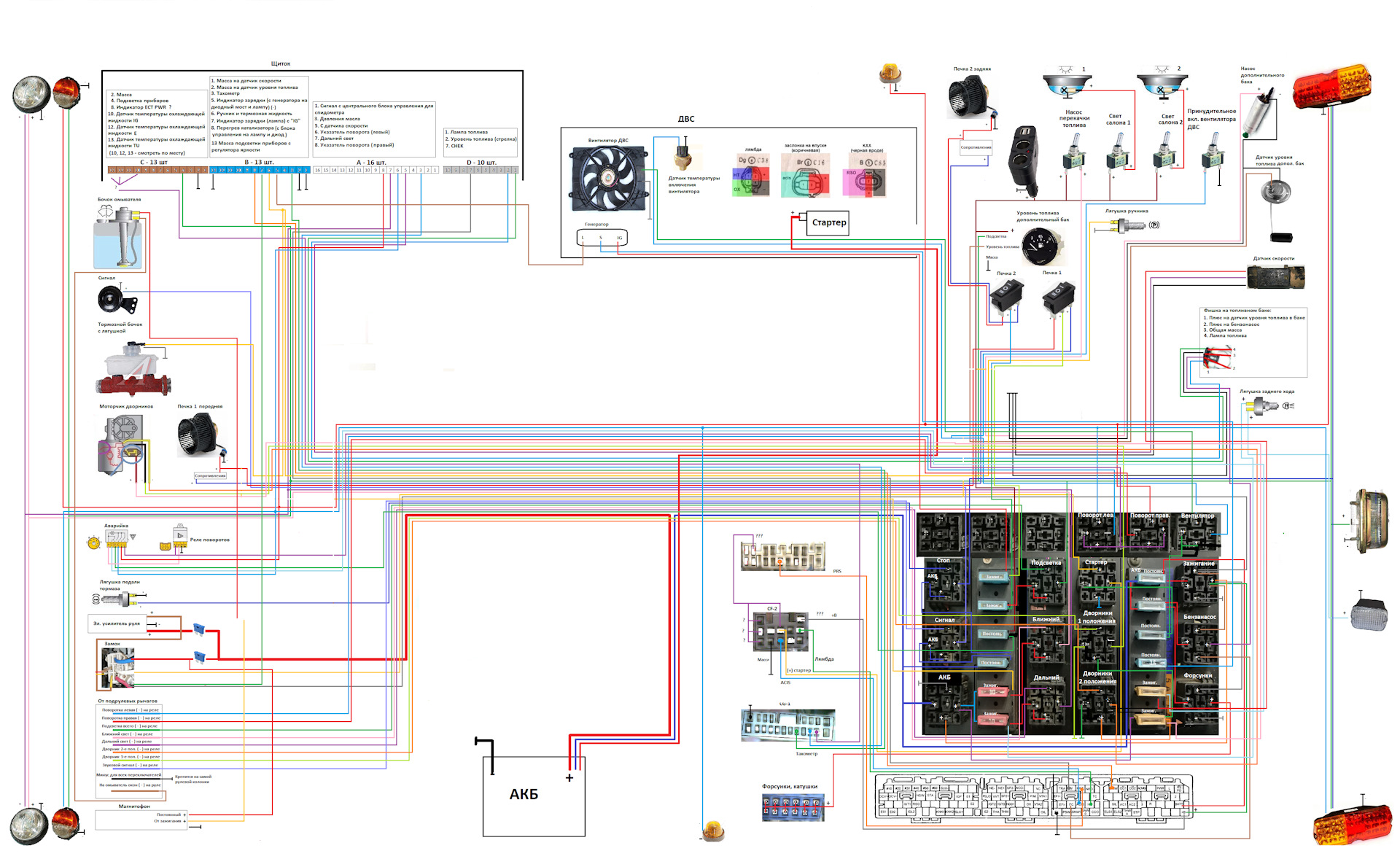Схема уаз 3909