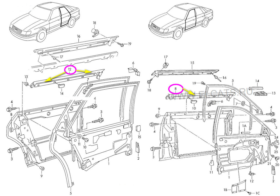 Как снять бархотку стекла — Audi 100 (C4), 2,3 л, 1991 года | кузовной ...