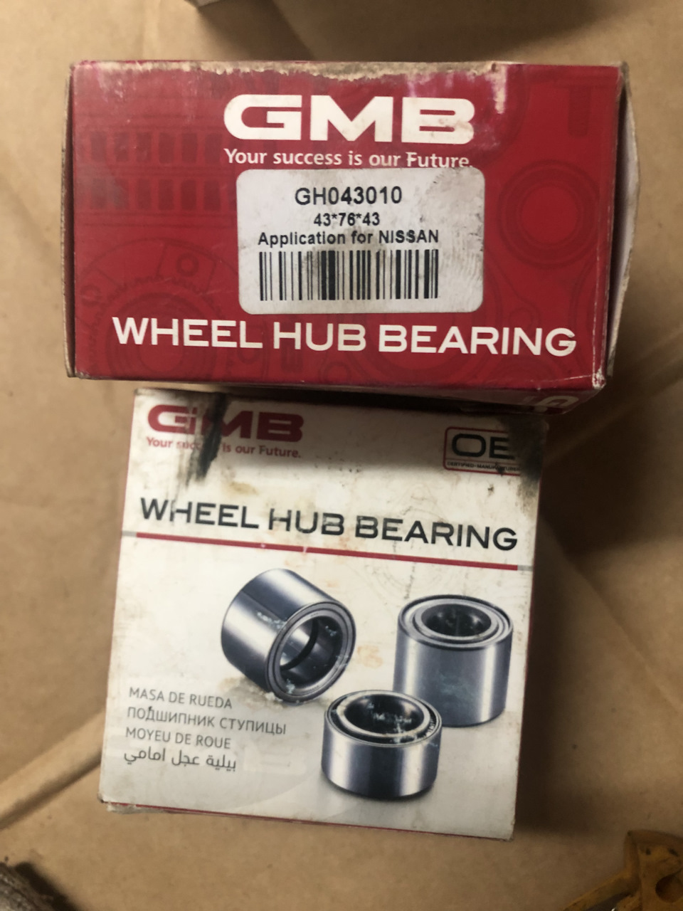 GH043010 ПОДШИПНИК ПЕРЕДНЕЙ СТУПИЦЫ GMB | Запчасти на DRIVE2