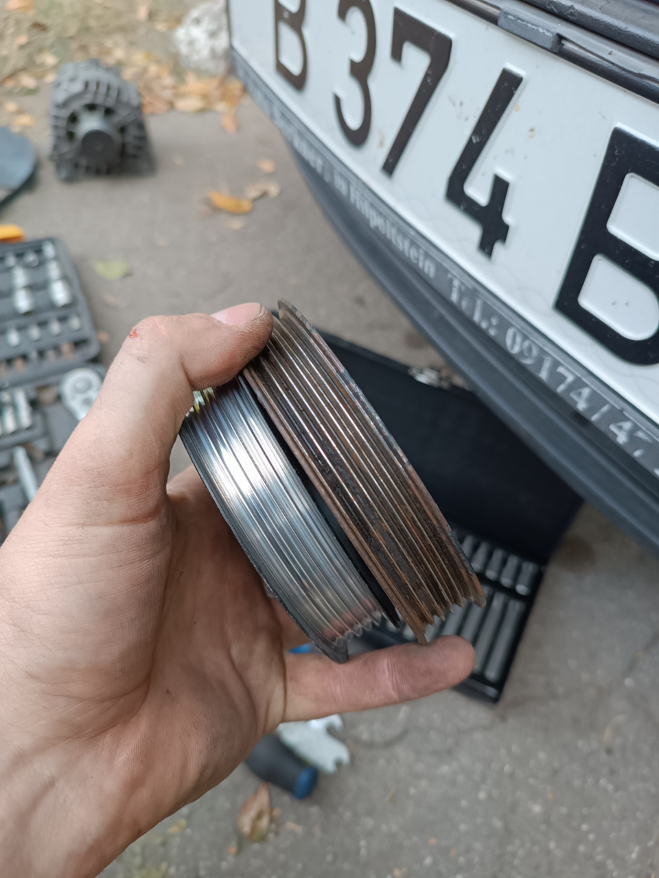 Шкив ГУР, Airbag. — Volkswagen Passat B5, 1,9 л, 2000 года | своими ...