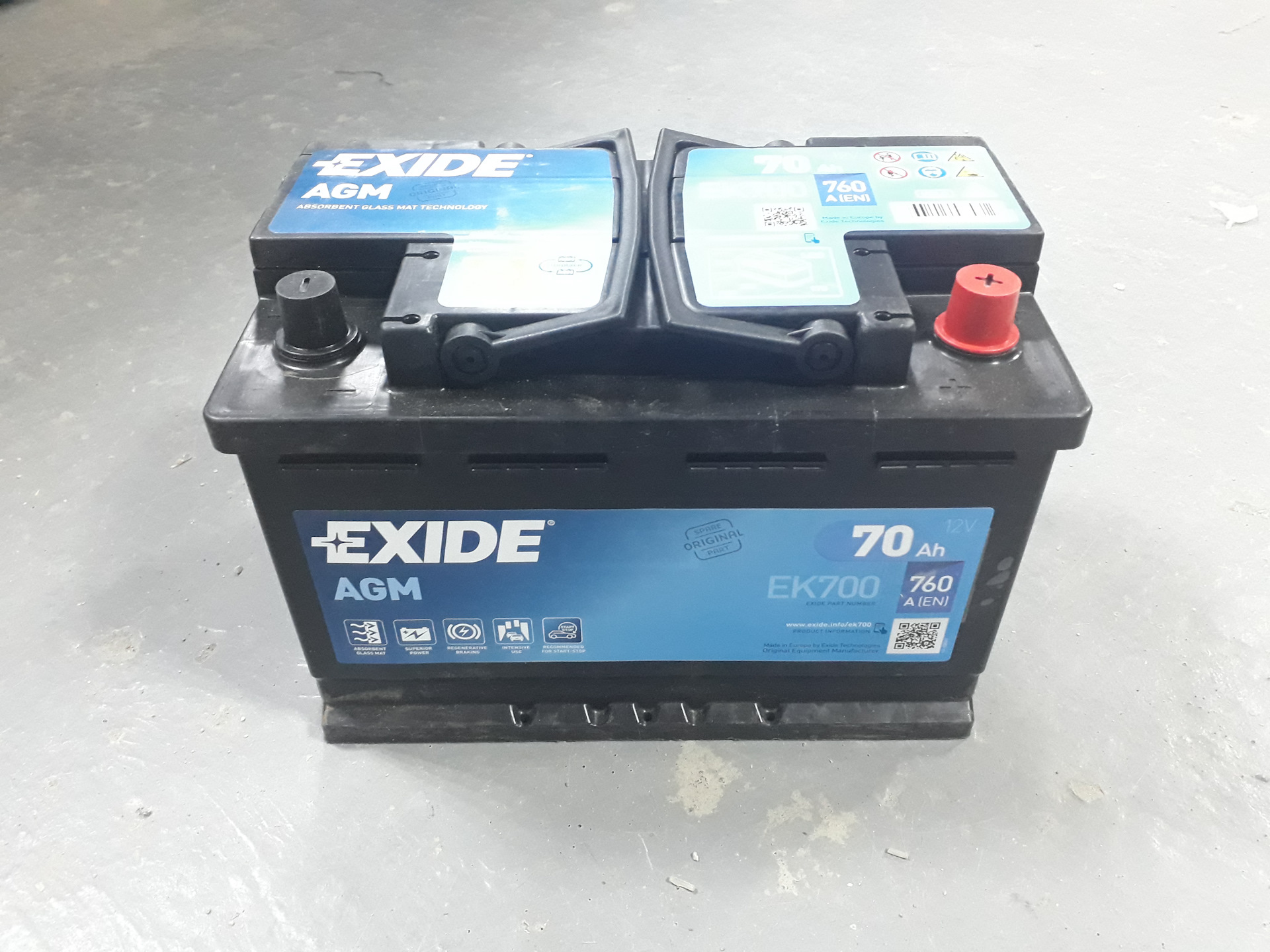 Exide agm 70