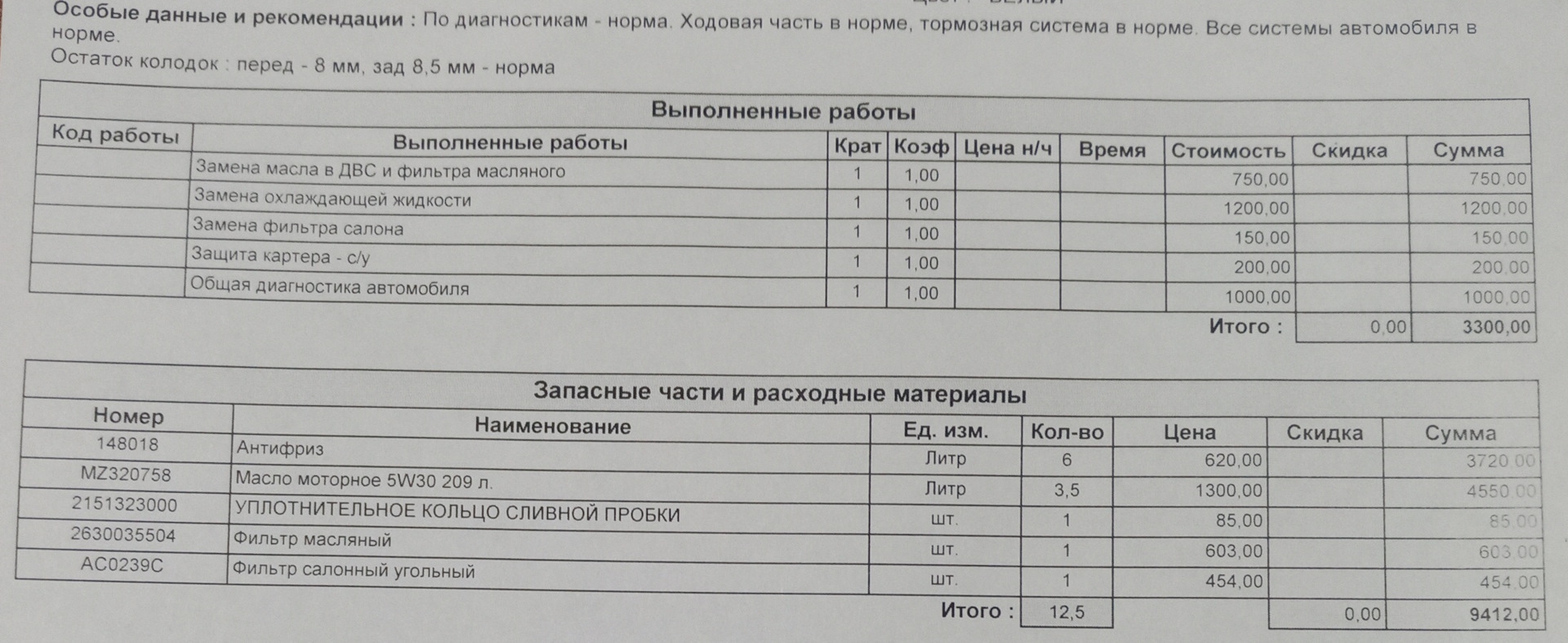 ТО-3 3 года или 45 000 км (Микс Мотор) — KIA Rio X-Line, 1,6 л, 2019 ...