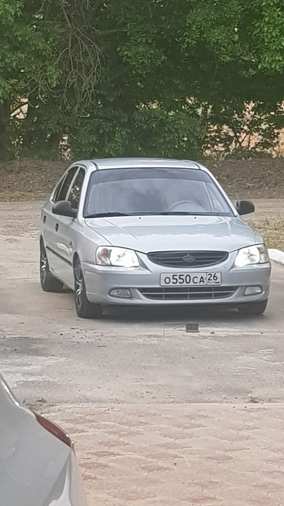 Нижняя губа на hyndai accent. — Hyundai Accent (2G), 1,5 л, 2009 года |  стайлинг | DRIVE2