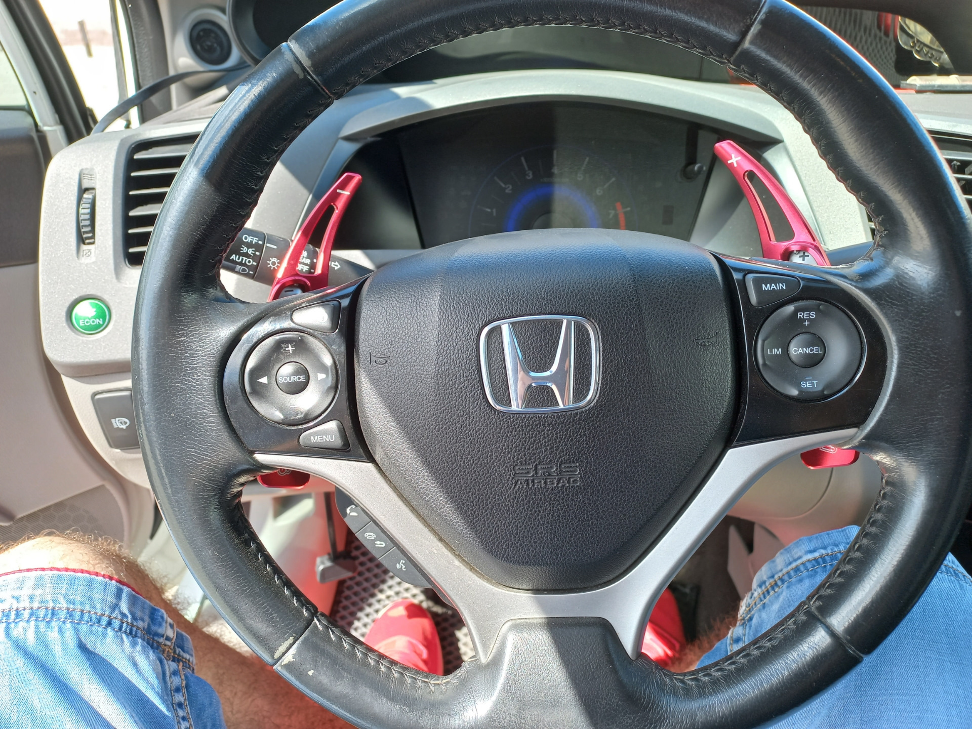 Кожаная оплетка на руль - Honda Civic 4D (8G), 1,8 л, 2011 года стайлинг DRIVE2