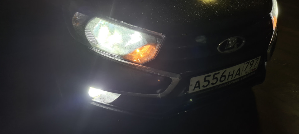 Дурит левая лампа дальнего света — Lada Гранта (2G) FL, 1,6 л, 2022 ...