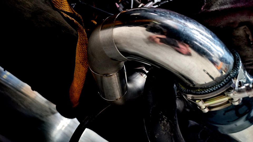 Макетирование пайпа. Примерка. — Audi 100 (C3)