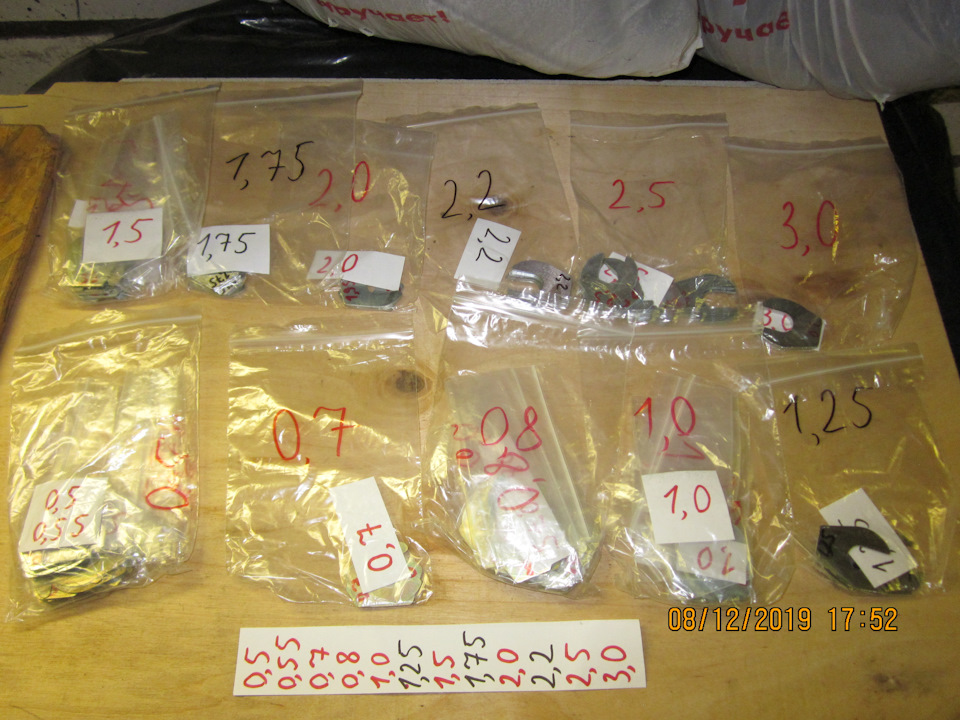 Заготовленные прокладки — Lada Vesta SW (1G)